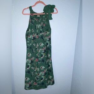 Linen dress, NWOT, muted floral print